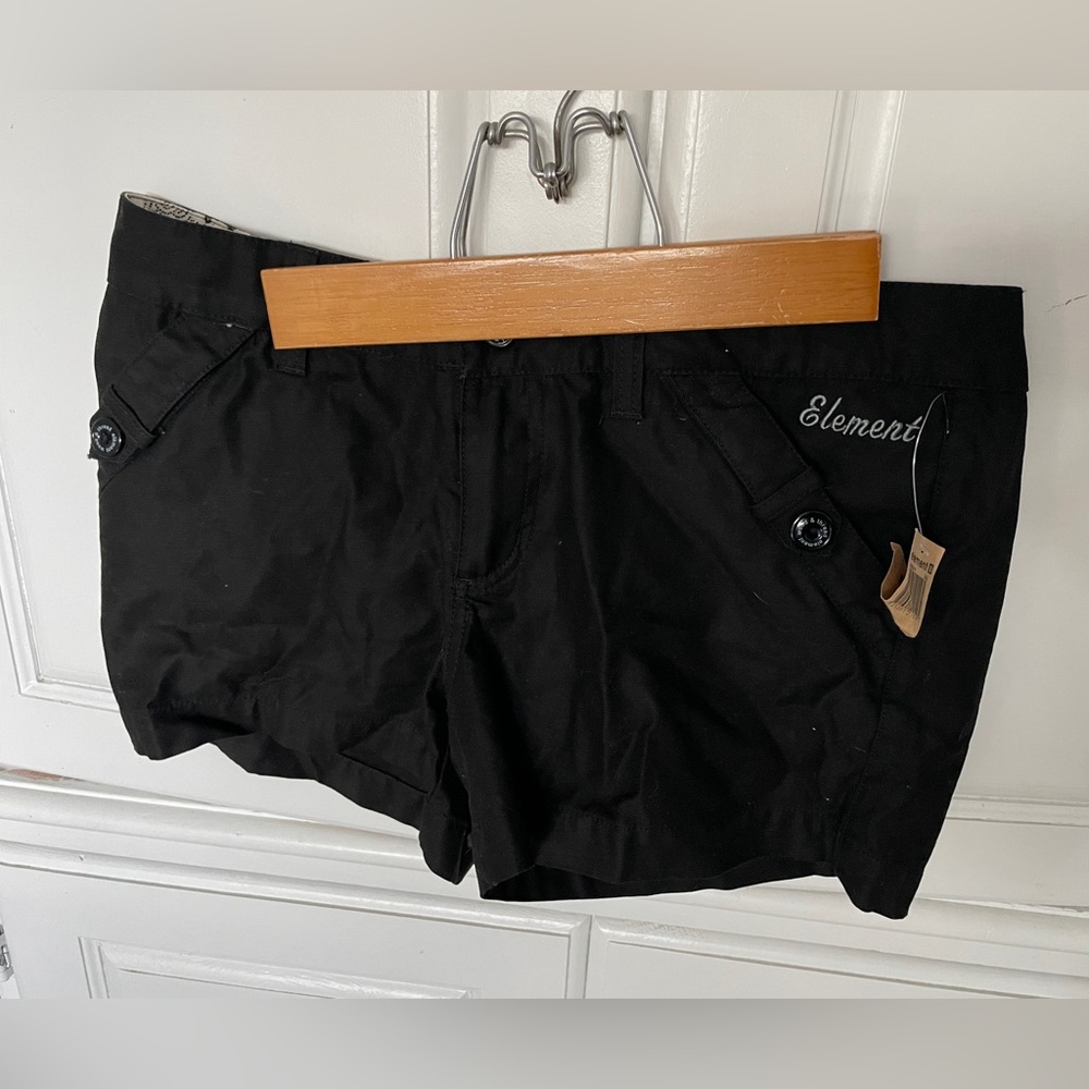 Element Black Chino Shorts
